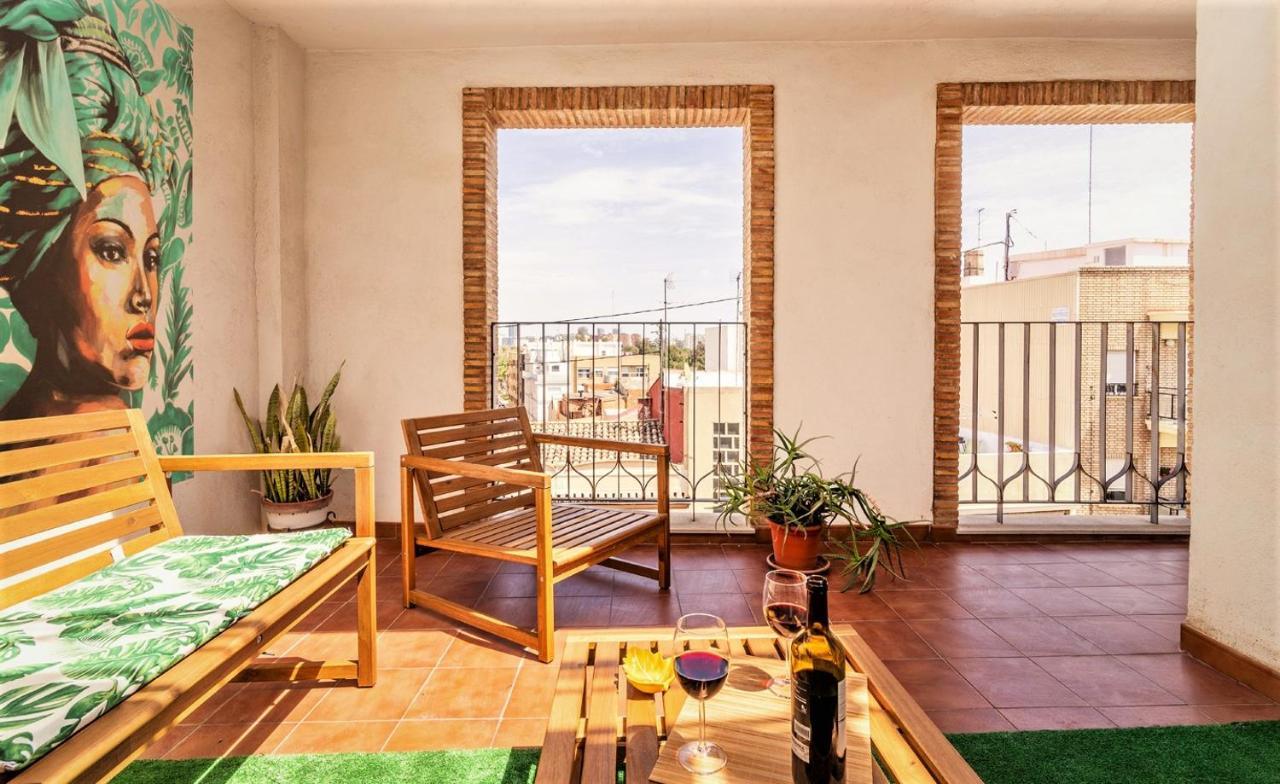 Penthouse Duplex In A 4 Floors Spanish House -8 Min To Center By Metro Valencia Exterior photo