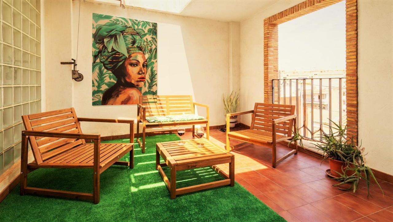 Penthouse Duplex In A 4 Floors Spanish House -8 Min To Center By Metro Valencia Exterior photo