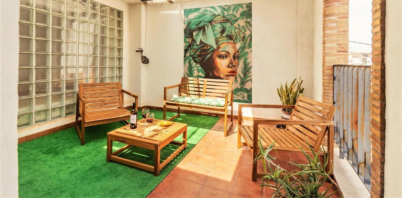 Penthouse Duplex In A 4 Floors Spanish House -8 Min To Center By Metro Valencia Exterior photo
