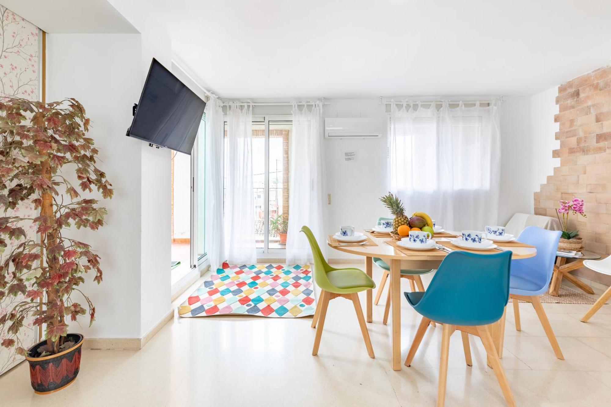 Penthouse Duplex In A 4 Floors Spanish House -8 Min To Center By Metro Valencia Exterior photo